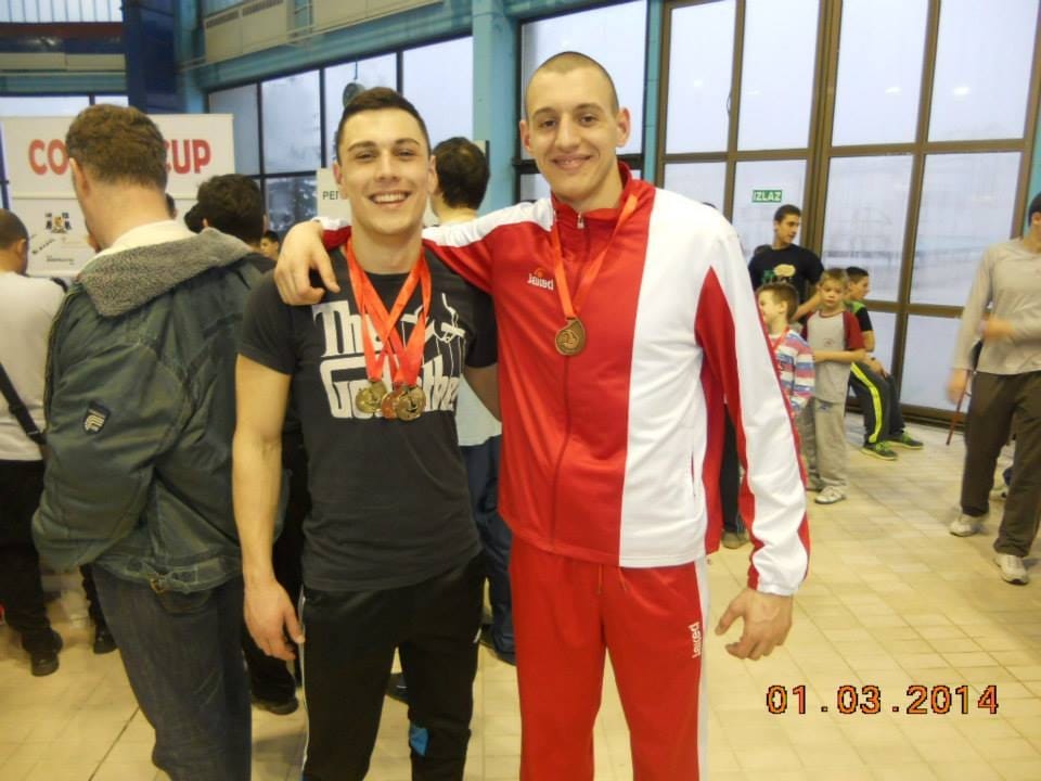 Nemanja Tadic sa kolegom iz PK Sveti Nikola Milosem Cicicem