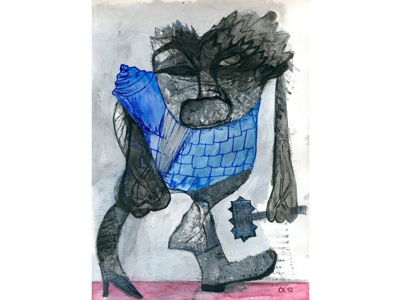 01 Chovechishte kombinovana tehnika na papiru 29x21 cm 2010