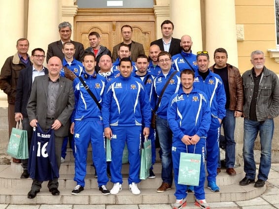 Fudbaleri iz Francuske sa rukovodstvom opstine i okruga