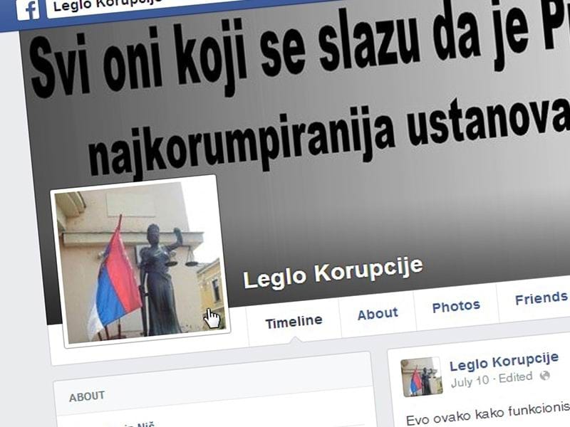 "Leglo korupcije" potresa Prokuplje 20 FB Leglo korupcije