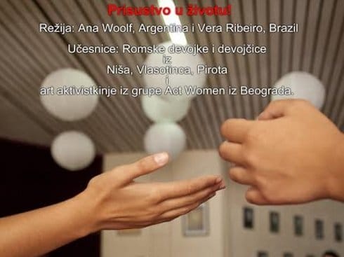 Performans mladih Romkinja u Pozorištu lutaka 16 Plakat