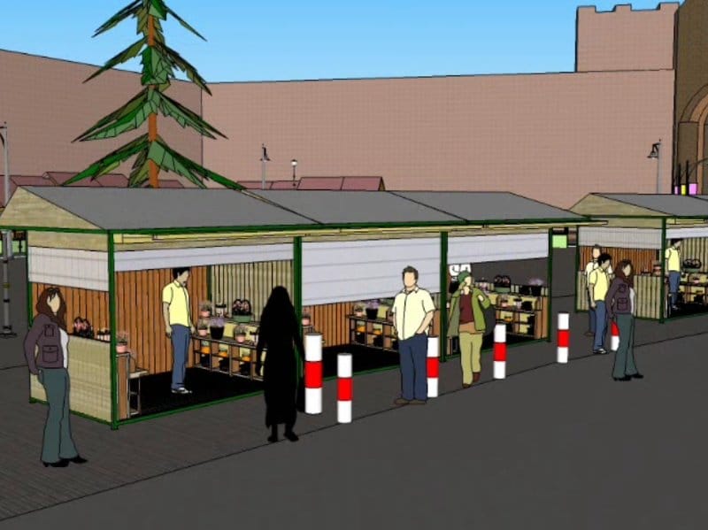 Cvetne tezge na “Cvetnoj pijaci” 17 tezge cvece