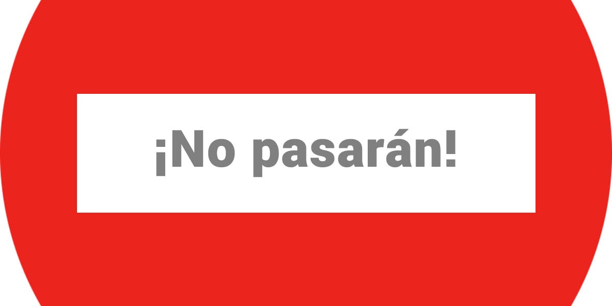 no pasaran web