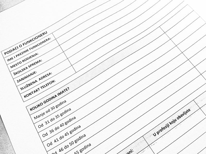 Ko ima koliko funkcija u Nišu? 15 LAF upitnik