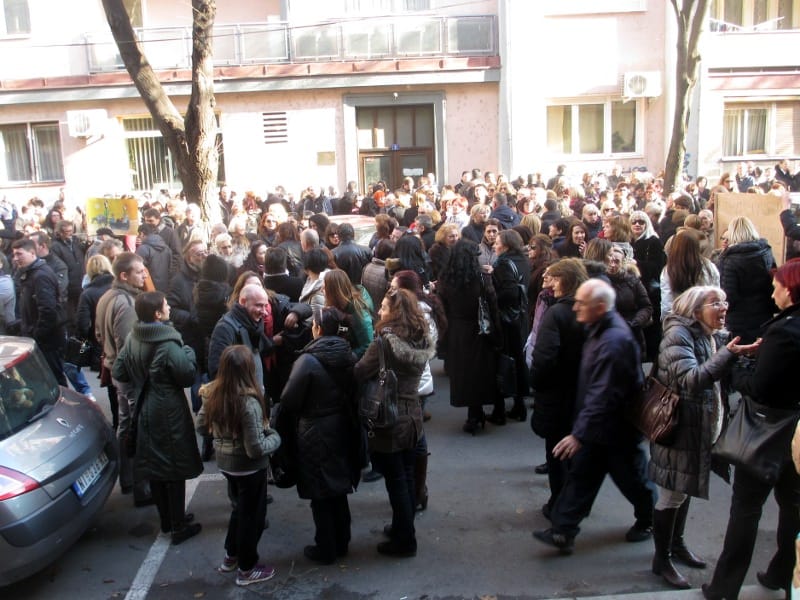 protest prosvetari