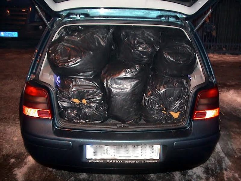 zaplena 400 kg duvana