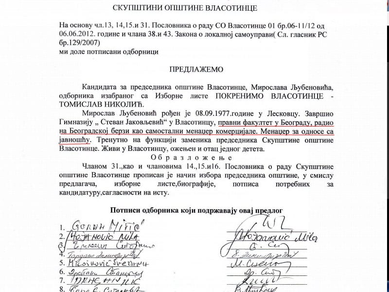 Predsednik opstine Vlasotince dve godine lagao da je diplomirani pravnik2