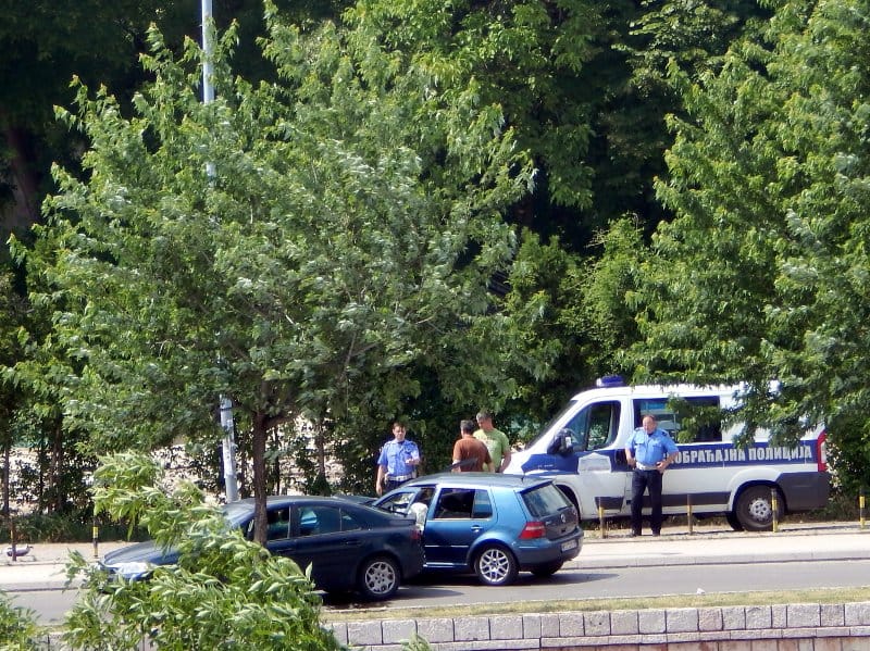 Udes kod teniskih terena u Nišu 9 sudar mehana