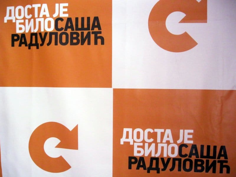 radulovic dosta je bilo logo