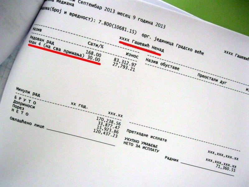 platni listic gasevic