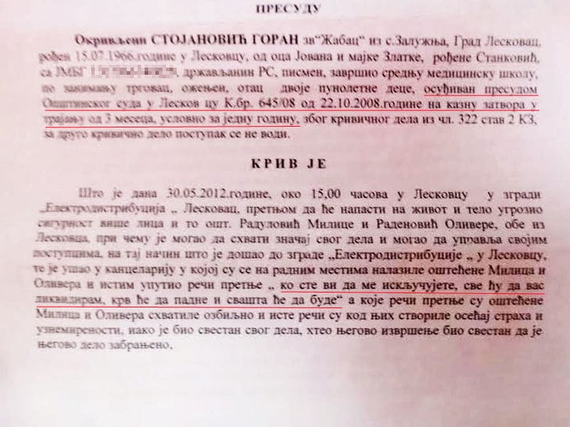 leskovacki vecnik osudjen na 5 meseci zatvora copy