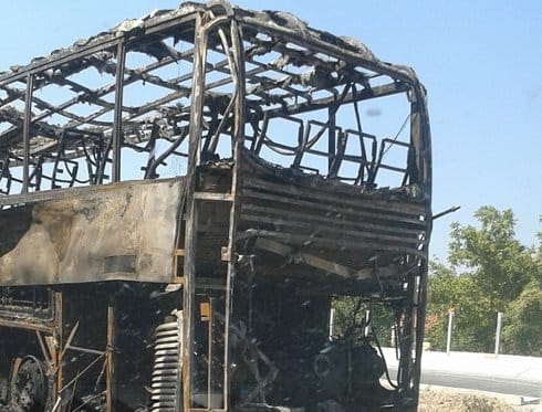 Izgoreo autobus "Niš-ekspresa", putnici nepovređeni 8 bus