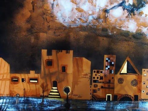 Spoj futurizma i mašte na izložbi slika "City" 18 slika