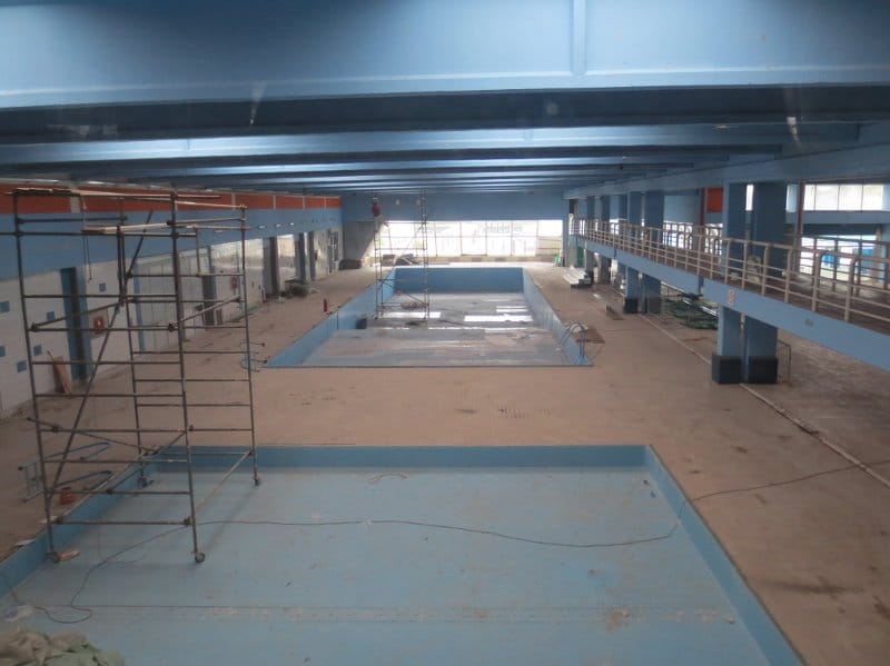 Stakleni portali produžavaju rok radova na bazenu 2 bazen cair