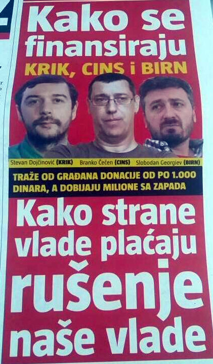 rusenje vlade novinarstvo