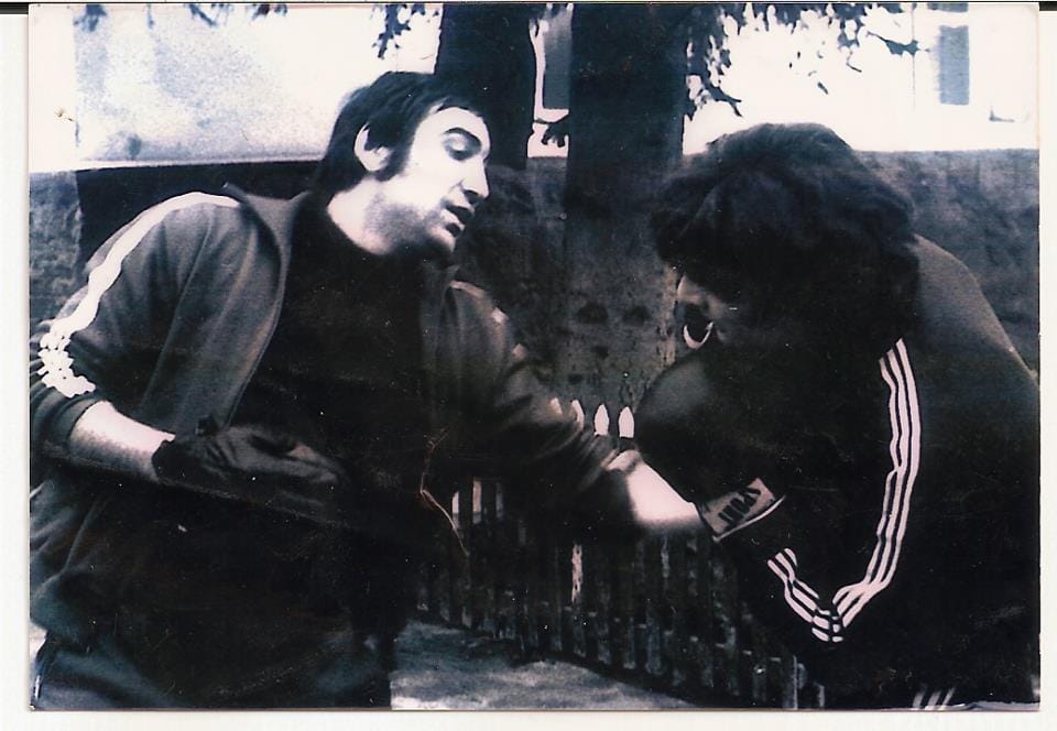 foto fb Bratislava Ristica Vlastimir Stanisic Laci levo i Bratislav Ristic desno na jednom od treninga