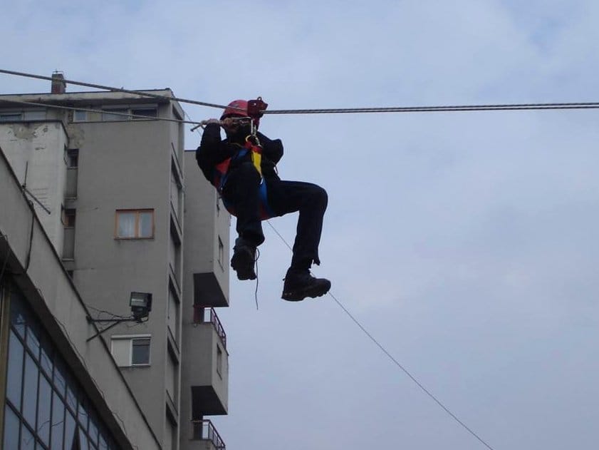 Deset godina Planinarskog društva Železničar 5 Pokazna vezba