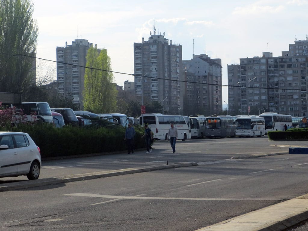 SNS autobuse parkirao kod Miškovića 1 Autobusi u Nisekspresu JV