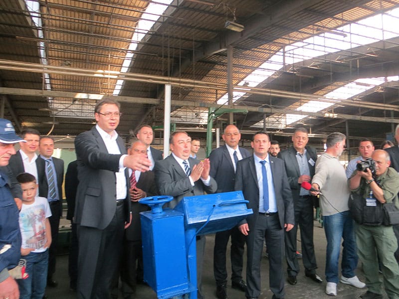 Vucic u fabrici