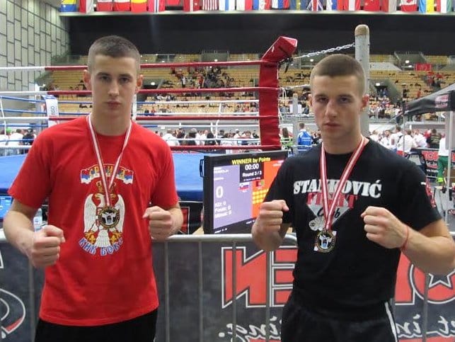 Braći Stanković medalje na Svetskom kupu u kik-boksu 1 AndrijaiFilipStankovic