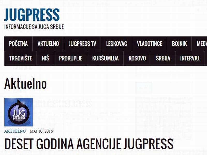 10 godina JUGpressa JUZNE VESTI