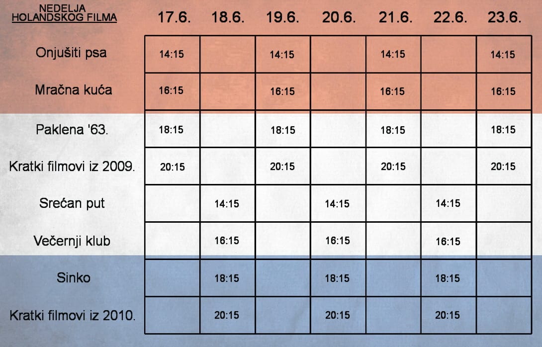 program dani holandskogfilma
