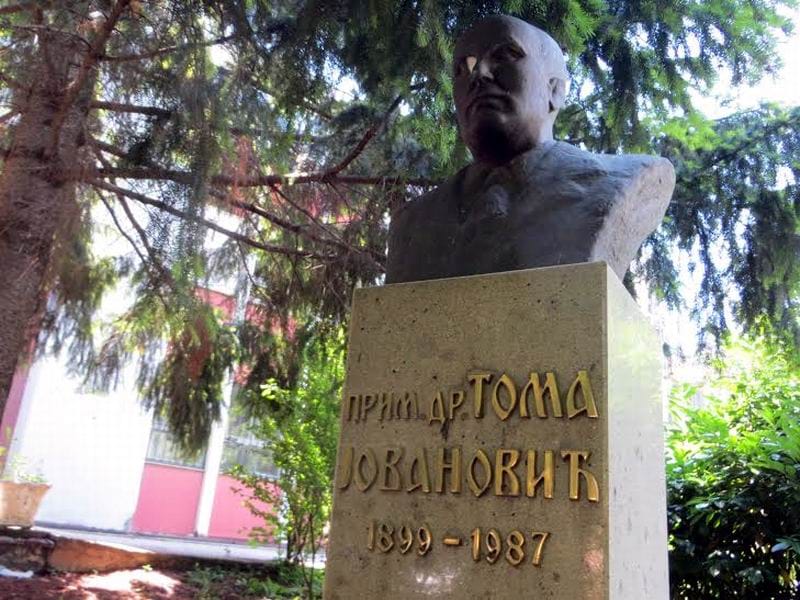 Zavodu za javno zdravlje ime po dr Tomi Jovanoviću 20 spomen bista dr Toma Jovanovic Vranje foto I M Juzne vesti