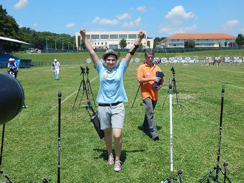 Niškoj streličarki bronza i državni rekord na Centralno-evropskom Kupu 1 Isidora Velickovic SK Naissus 2003