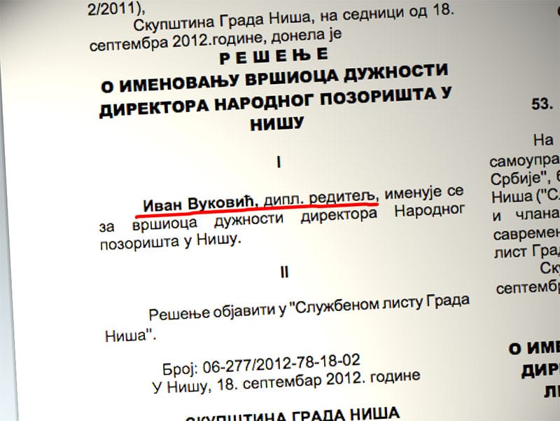 Ivan Vukovic imenovanje JV