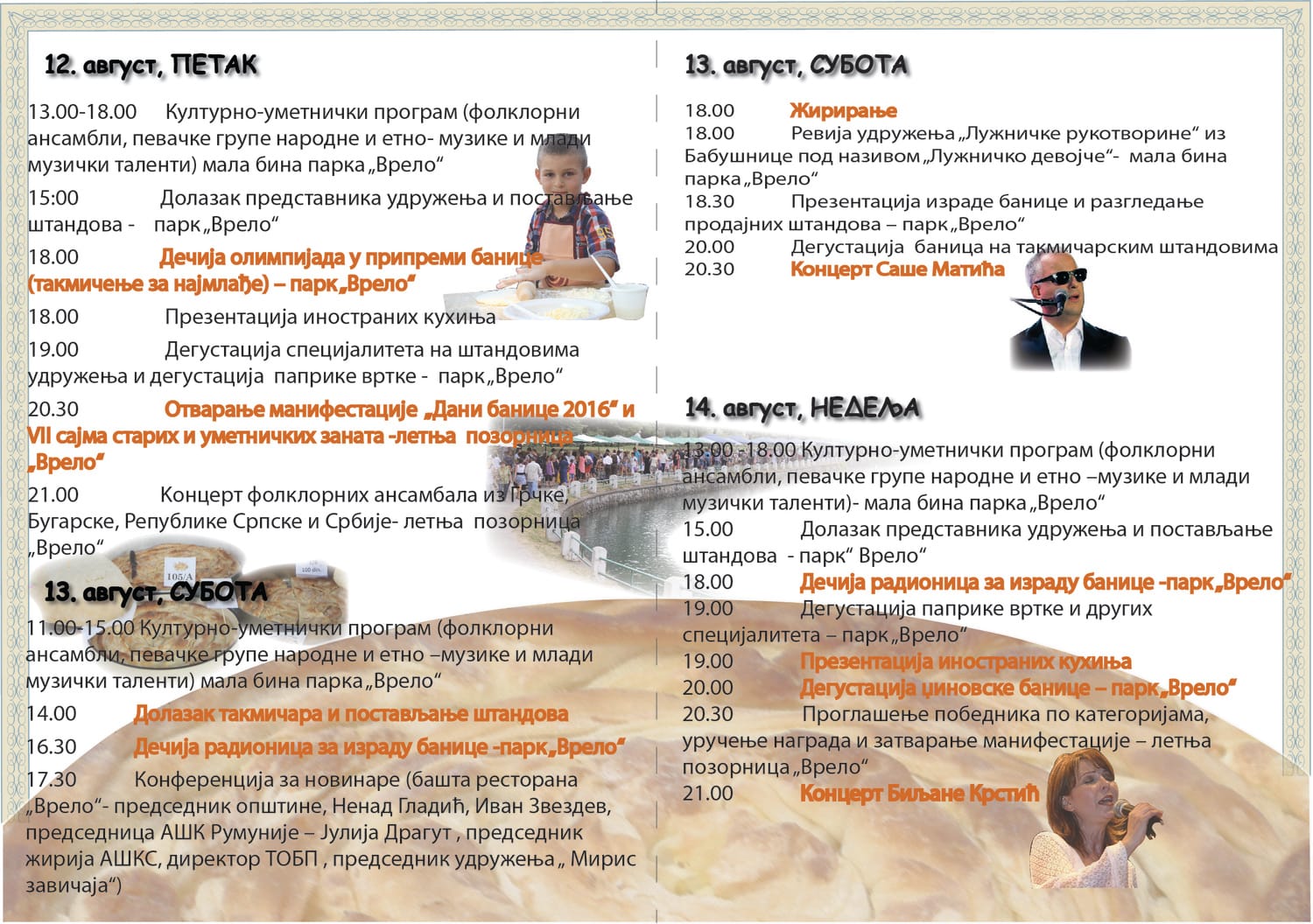 Dani banice 2016 PROGRAM unutra