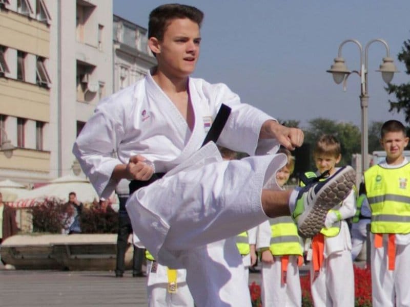 Zapažen rezultat mladog niškog karatiste 1 Dimitrije Ristic karate FB profil Dimitrija Ristica