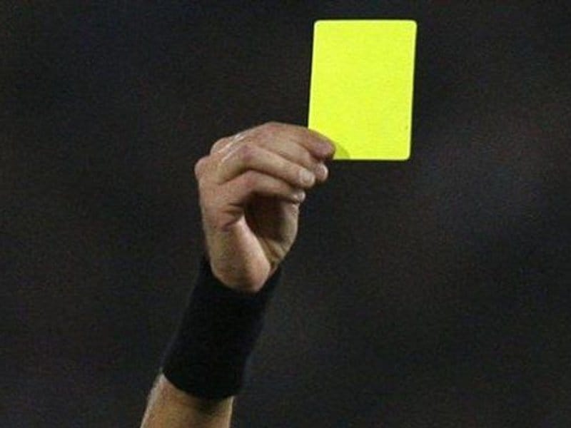 Radnik iz Surdulice najagresivniji tim Superlige 17 Yellow card flickr com Ian Burt