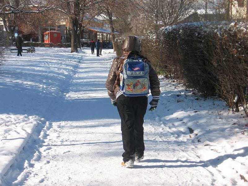 Zima skola djaci foto I M