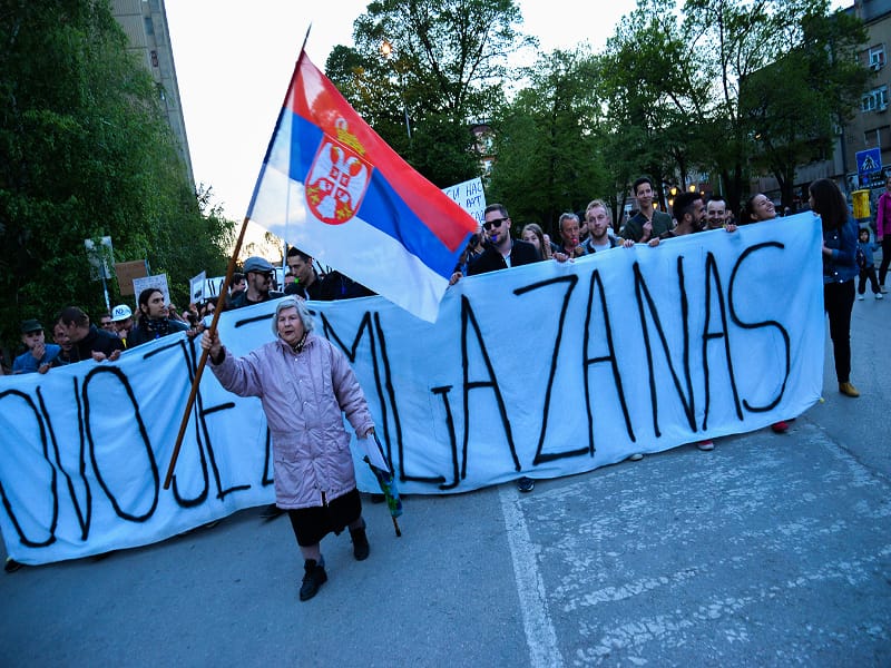 Niški studenti na protestu tražili isplatu zaostalih plata radnicima propalih firmi 8 protest3 foto vanja keser