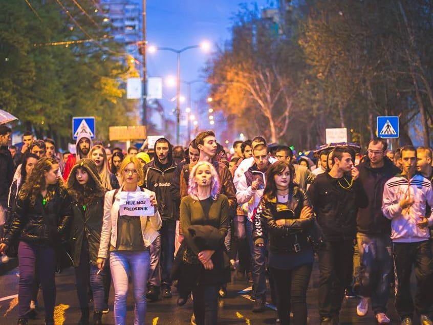 Protest Davorin Dinic