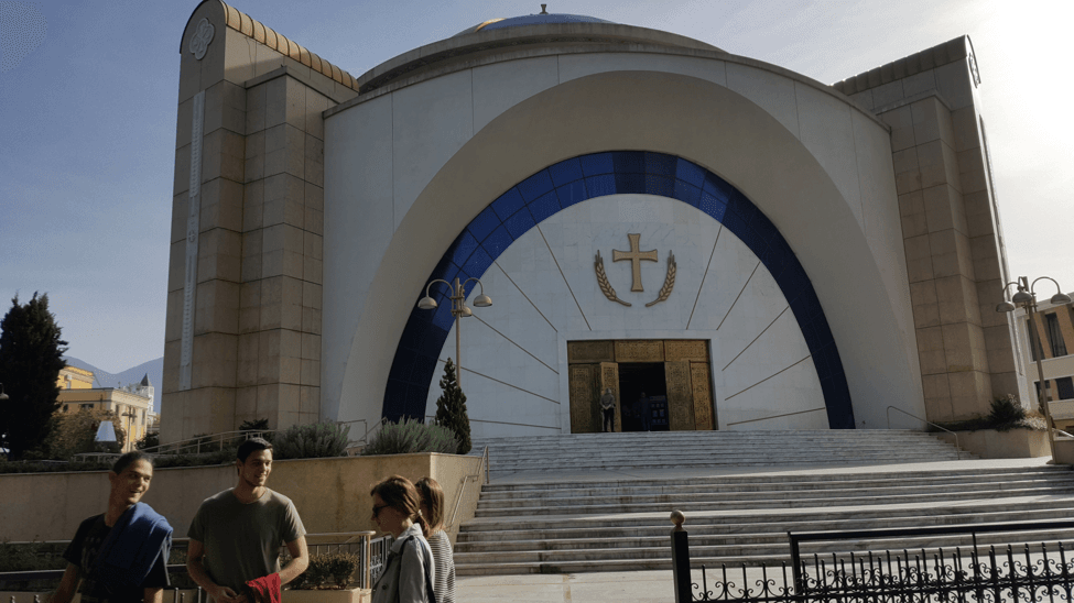 Pravoslavna crkva u centru Tirane foto Milos Boskovic