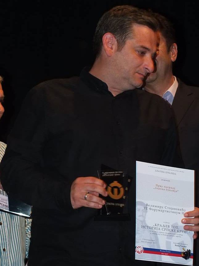 Velimir Stojanovic sa Zlatnom buklijom foto Dejan Ilic
