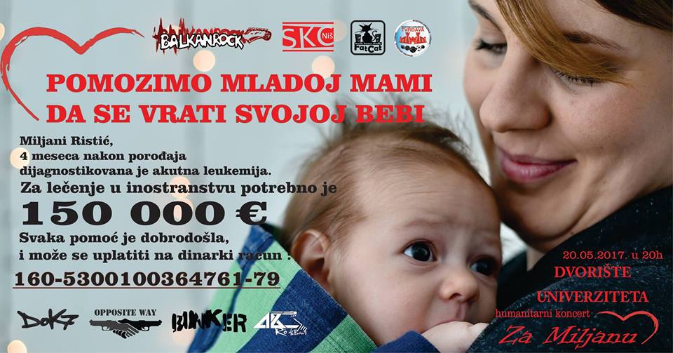 Humanitarni koncert za Miljanu Balkanrock
