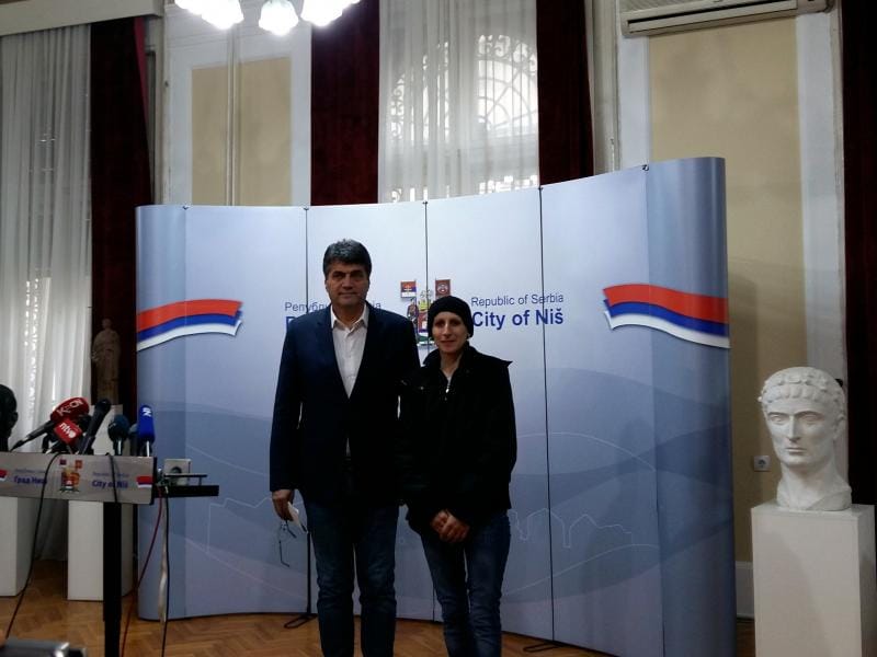 Violeta i gradonacelnik foto jv