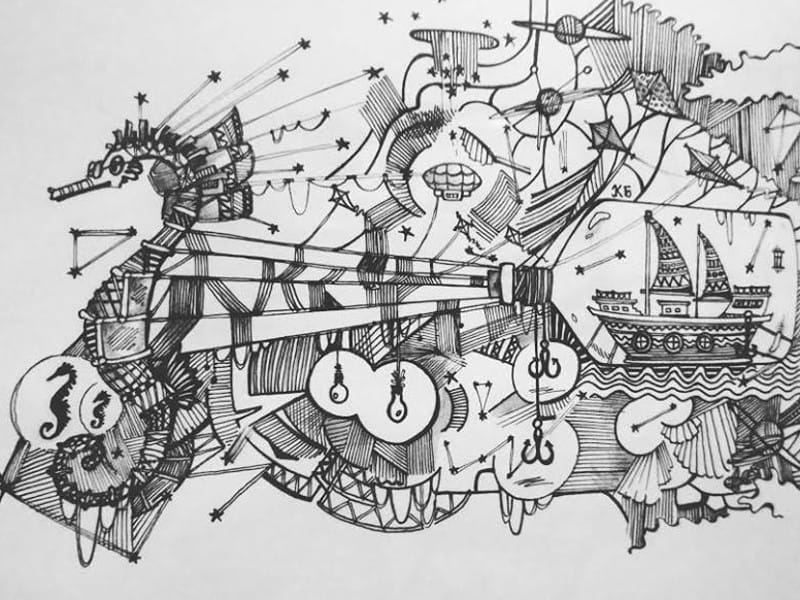 Slika Umetnost u dvoristu