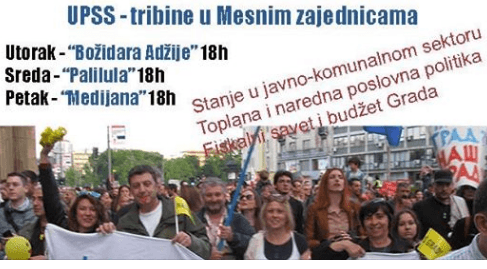 Screenshot UPSS tribina