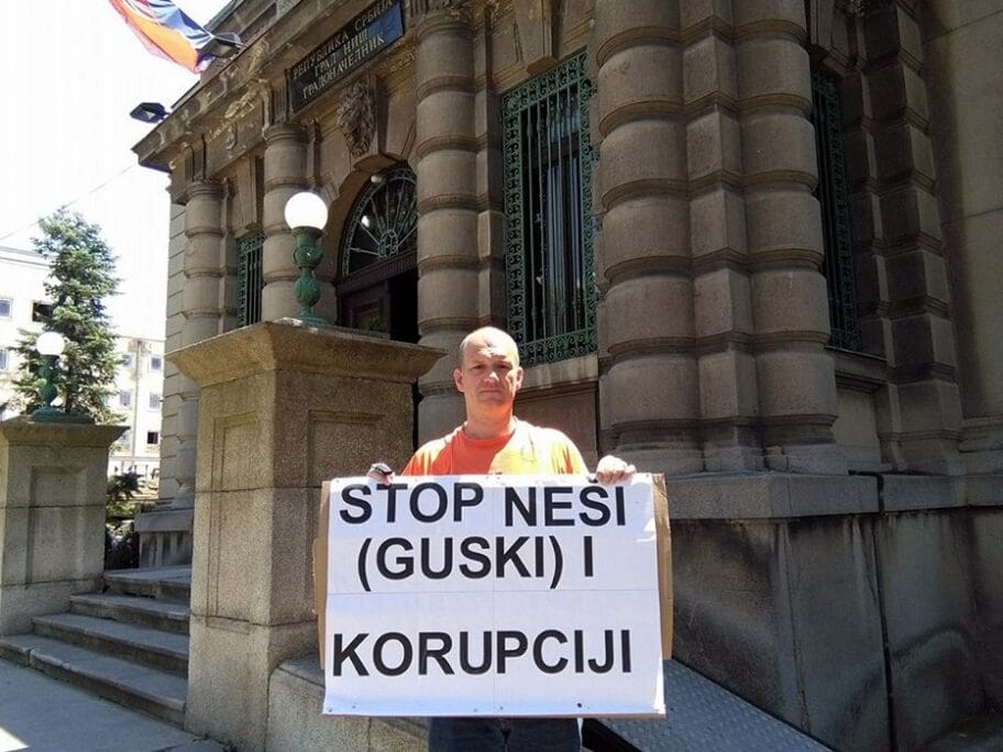 Protest protiv Nenada Stankovica foto JV J A