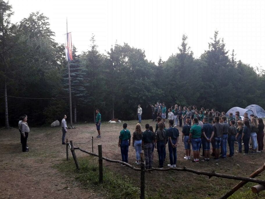 Izvidjaci u Cerju foto Savez izvidjaca Srbije