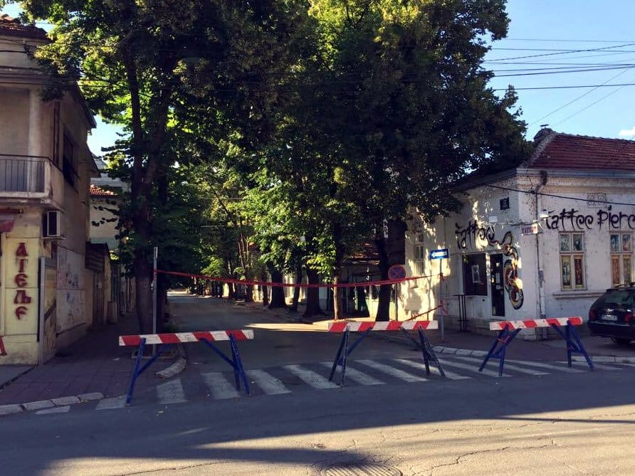 zatvorena ulica jv P B