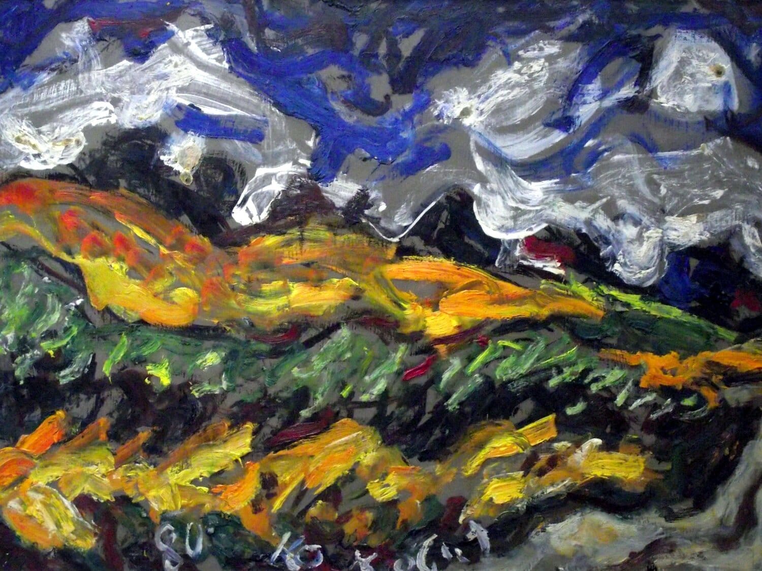 Zrelo žito, padina, kukuruz, 1980. 