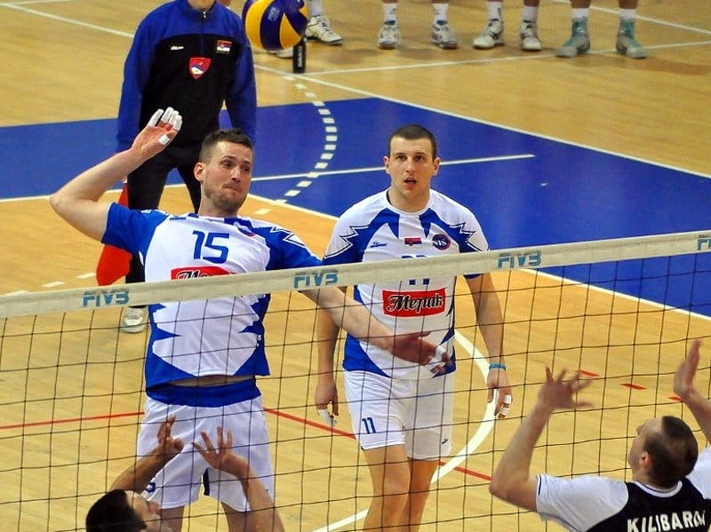 Odbojkasi Nisa Milan Stojkovic i Milan Mijalkovic foto Vanja Keser