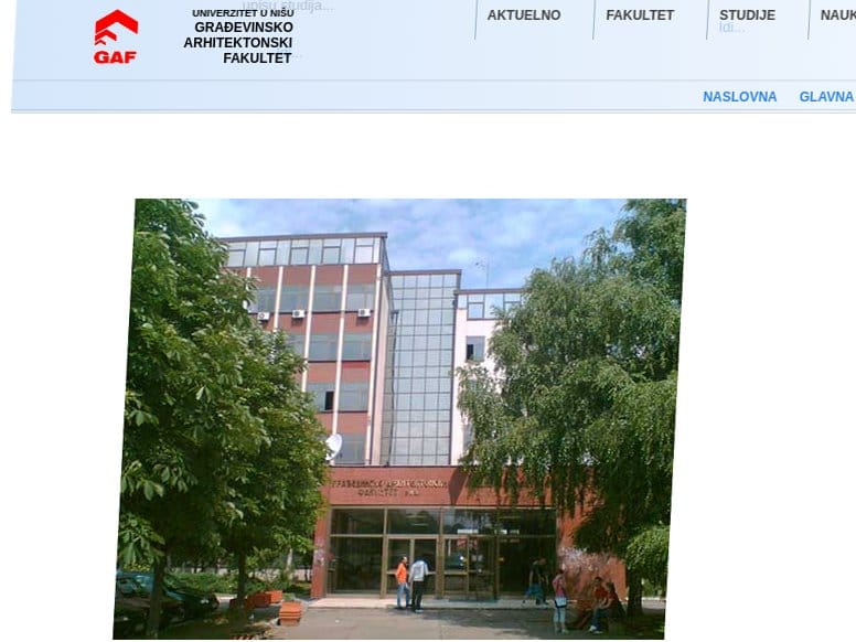 Agencija predložila smenu dekana GAF-a zbog zapošljavanja dece svojih kolega 1 Screenshot sajt GAF