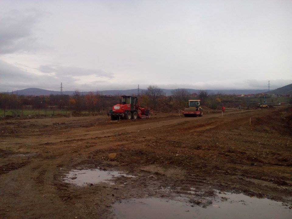 Izgradnja bulevara masine Foto V M