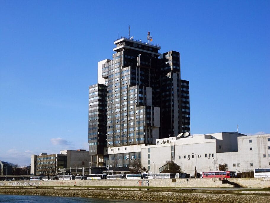 Objektot na MRT Makedonska Radio Televizija vo Skopje