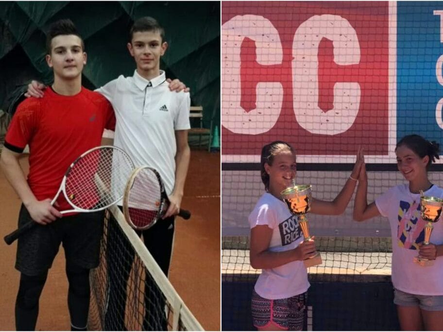 Niški teniseri i teniserke do 14 godina najbolji u regionu 3 Zdravkovic Radivojevic Ivanovic Cvetkovic foto TAZ scaled